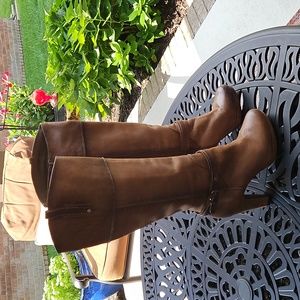 Gianni Bini Distressed Platform Boots